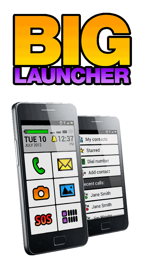 BIG Launcher on two phones